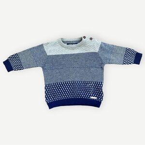 Mayoral Knit Baby Infant Boys Blue Pullover Crewneck Sweater. 3 Months.